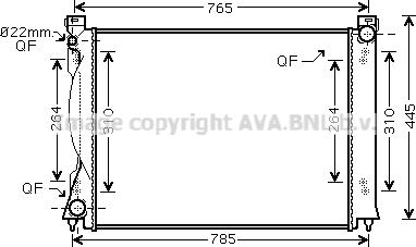 Prasco AI2335 - Радиатор, охлаждане на двигателя vvparts.bg