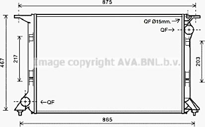 Prasco AI2331 - Радиатор, охлаждане на двигателя vvparts.bg