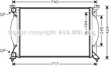 Prasco AI2240 - Радиатор, охлаждане на двигателя vvparts.bg