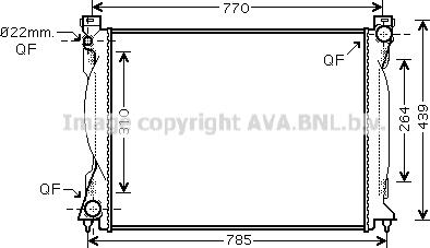 Prasco AI2235 - Радиатор, охлаждане на двигателя vvparts.bg