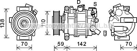 Prasco AIAK401 - Компресор, климатизация vvparts.bg