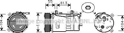 Prasco AIAK001 - Компресор, климатизация vvparts.bg