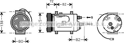 Prasco AIAK178 - Компресор, климатизация vvparts.bg