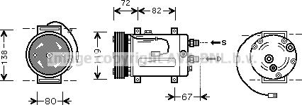 Prasco AIAK177 - Компресор, климатизация vvparts.bg