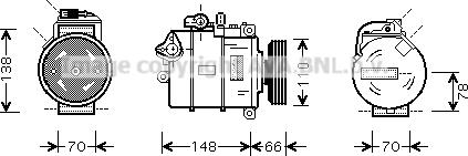 Prasco AIAK247 - Компресор, климатизация vvparts.bg