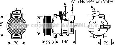 Prasco AIK330 - Компресор, климатизация vvparts.bg