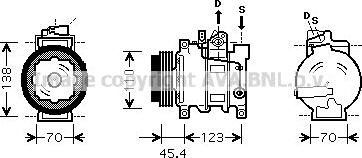 Prasco AIK261 - Компресор, климатизация vvparts.bg