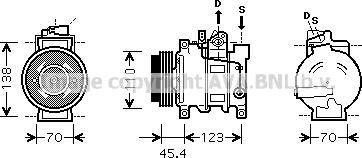 Prasco AIK227 - Компресор, климатизация vvparts.bg