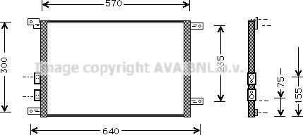 Prasco AL5070 - Кондензатор, климатизация vvparts.bg