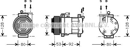 Prasco ALAK009 - Компресор, климатизация vvparts.bg