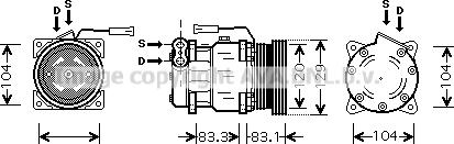 Prasco ALK093 - Компресор, климатизация vvparts.bg