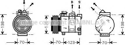 Prasco ALK016 - Компресор, климатизация vvparts.bg