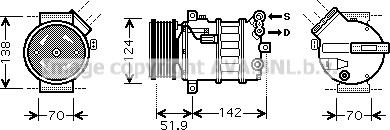 Prasco ALK112 - Компресор, климатизация vvparts.bg