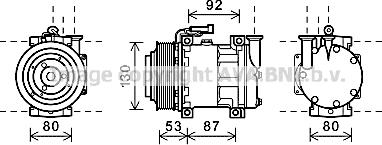 Prasco ALK122 - Компресор, климатизация vvparts.bg