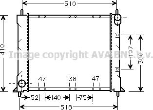 Prasco AU2150 - Радиатор, охлаждане на двигателя vvparts.bg