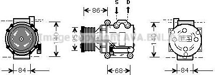 Prasco AUAK157 - Компресор, климатизация vvparts.bg