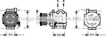 Prasco AUK157 - Компресор, климатизация vvparts.bg