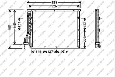 Prasco BM014C001 - Кондензатор, климатизация vvparts.bg