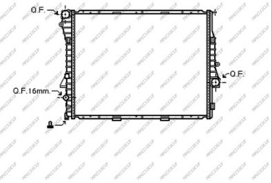 Prasco BM820R002 - Радиатор, охлаждане на двигателя vvparts.bg