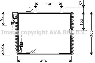 Prasco BW5147 - Кондензатор, климатизация vvparts.bg