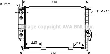 Prasco BW2094 - Радиатор, охлаждане на двигателя vvparts.bg