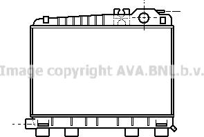 Prasco BW2043 - Радиатор, охлаждане на двигателя vvparts.bg