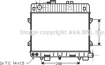 Prasco BW2067 - Радиатор, охлаждане на двигателя vvparts.bg