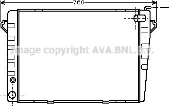 Prasco BW2009 - Радиатор, охлаждане на двигателя vvparts.bg