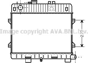 Prasco BW2031 - Радиатор, охлаждане на двигателя vvparts.bg