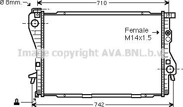 Prasco BW2170 - Радиатор, охлаждане на двигателя vvparts.bg