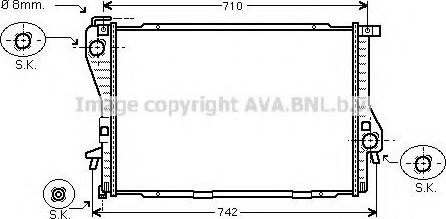 Prasco BW2301 - Радиатор, охлаждане на двигателя vvparts.bg