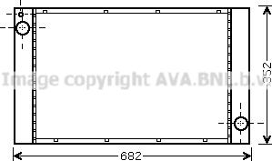 Prasco BW2333 - Радиатор, охлаждане на двигателя vvparts.bg