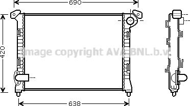 Prasco BW2286 - Радиатор, охлаждане на двигателя vvparts.bg