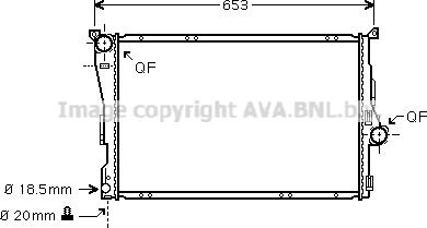 Prasco BWA2278 - Радиатор, охлаждане на двигателя vvparts.bg