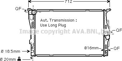 Prasco BWA2303 - Радиатор, охлаждане на двигателя vvparts.bg