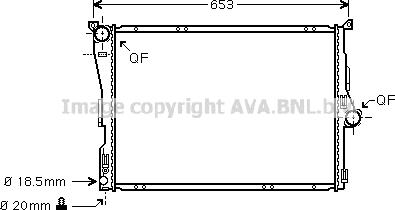 Prasco BWA2291 - Радиатор, охлаждане на двигателя vvparts.bg