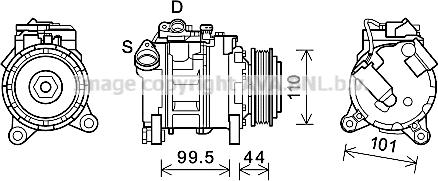 Prasco BWK492 - Компресор, климатизация vvparts.bg