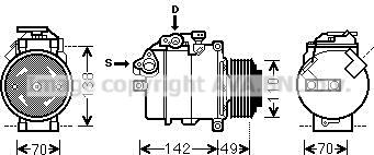 Prasco BWAK411 - Компресор, климатизация vvparts.bg