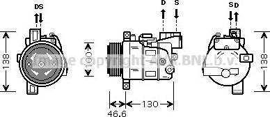 Prasco BWK319 - Компресор, климатизация vvparts.bg