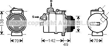 Prasco BWAK389 - Компресор, климатизация vvparts.bg