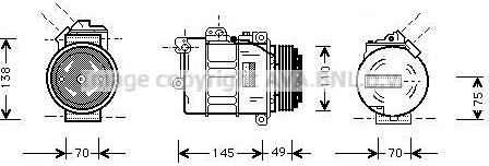 Prasco BWAK237 - Компресор, климатизация vvparts.bg