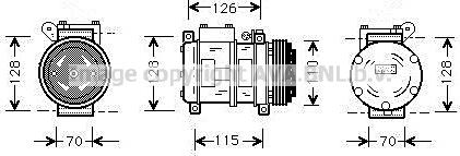 Prasco BWAK229 - Компресор, климатизация vvparts.bg