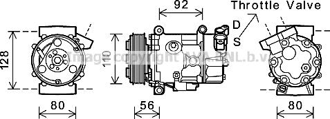 Prasco BWK416 - Компресор, климатизация vvparts.bg