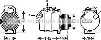 Prasco BWK411 - Компресор, климатизация vvparts.bg