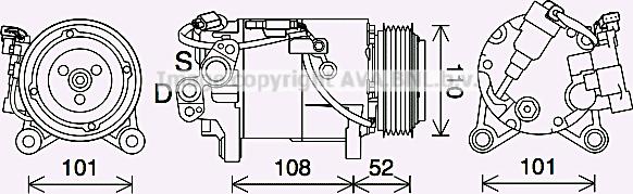 Prasco BWK567 - Компресор, климатизация vvparts.bg