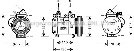 Prasco BWK051 - Компресор, климатизация vvparts.bg