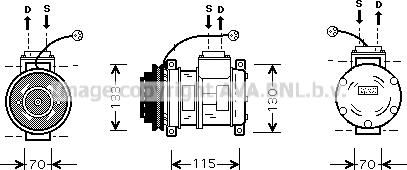 Prasco BWK065 - Компресор, климатизация vvparts.bg