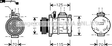 Prasco BWK066 - Компресор, климатизация vvparts.bg