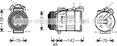 Prasco BWK015 - Компресор, климатизация vvparts.bg