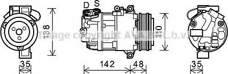 Prasco BWK390 - Компресор, климатизация vvparts.bg